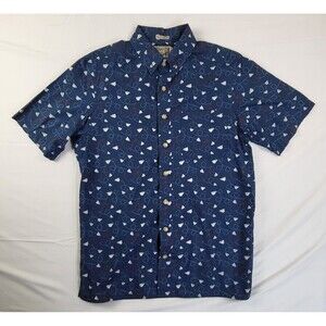 Duluth Trading Button Shirt Mens L Tall Duluth Untucked Paper Airplane Slim Fit